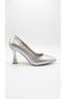 Silver Women's Heeled Shoes 319.017-100 - 2