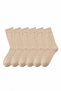 6-Pack Beige Men's Business Cotton Seamless Thin Summer Socks - Premium - 3
