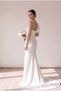 Women's Strapless Pencil Evening Dress with Tassel Detail Sleeveless Elegant Event Wedding Dress - 4
