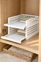 Smart Shelf 1 Maxi, 1 Midi Set White - Multi-Purpose Cabinet Organizer with Sliding Drawers