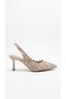 Beige Stone Women's Heeled Shoes 319.129-2729 - 2