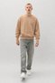Men's 100% Cotton Comfortable A.Beige Winter Sweatshirt - 3
