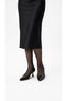 Black Women's Genuine Leather Heeled Shoes 343.0224 - 4