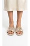 Beige Satin Women's Slippers 319.045-323 - 4