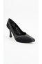 Black Satin Stone Women's Heeled Shoes 00320.180 - 2