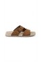 Taba nubuck women's genuine leather slipper 732.z-251 - 2