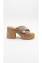 Mink Suede Women's Genuine Leather Heeled Slippers 109.26157 - 2