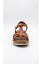 Tan Women's Genuine Leather Sandals 562.015 - 5