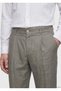 Khaki Plain Woven Jogging Fit Casual 100% Linen Trousers - 3