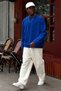 Men's Cotton Casual Blue Winter Sweatshirt - 3