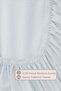 Basic Elastic Sheet Set Single Size 120X200+28 Blue - 2