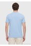 Light Blue Plain Crew Neck T-Shirt - 6