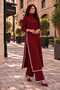 Women's 2-Piece Indian Knitwear Set with Long Tunic and Pants - 6
