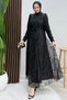 Ayperi Hijab Evening Dress Black - 4