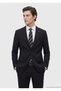 Black Plain Modern Fit Wool Blend Suit - 4