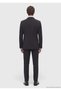 Black Shirt Shoulder Slim Fit 100% Wool Jacket - 6