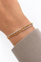 Half Zircon Stone Gold Women's Steel Bracelet Does Not Tarnish and Does Not Lose Color - 2