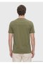 Khaki Plain Crew Neck T-Shirt - 6