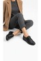 Plus-plus020-1201 Genuine Leather Inside Black Daily Women's Sneakers Orthopedic Shoes - 2