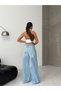 Women's Wide-Leg Wide Leg Jean - 100% Cotton Ripped Detailed Pants - 4