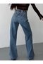 Women's High Waist Wide Leg Jean Pants Loose Fit Straight Cut Denim - 4
