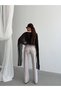 High Waist Knee Ripped Detailed Wide Leg Jeans - 3