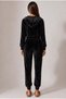Women's Crop Zipper Hooded Velvet Sweatshirt - 2