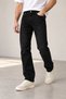 Straight Black Men's Jeans Regular Fit Relaxed Cut Jeans - 3