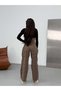 Wide Leg Vintage Effect Denim Trousers - 4