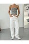 Women's 100% Cotton Denim Bustier – Strapless Buttoned Modern Crop Top - 4