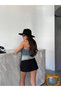 Women's 100% Cotton Denim Bustier – Strapless Buttoned Modern Crop Top - 3