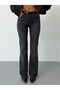 High Waist Body-Hugging Spanish Flare Jean Stretchy Denim Pants