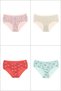 Patterned Large Size Panties 4 Pack - 4