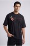 Men's "No Fear of Death" Written Graphic Printed Casual T-Shirt - 3