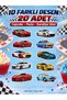 Half Car Theme Boy Cupcake Cake Cookie Decorations with 20 Toothpicks - 5