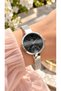 30mm Silver Color Rhinestone Women's Wristwatch & Heart Bracelets - Mesh Steel Thin Cord (1cm) - 3