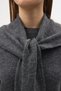 Shawl Detailed Knitwear Sweater Gray - 2