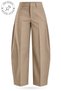 Camel Barrel Fabric Trousers 442