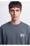 M0S10659 Logo Printed Sweatshirt Men's Sweatshirt Gray - 6