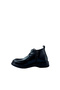 26102552 Genuine Leather Women's Boots Black Blunt Toe - 4