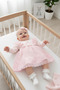 Baby Girl Christening Dress with Bandana, Lace, Newborn Hospital Discharge Wedding Dress, Evening Gown, Christening Dress 66 - 2