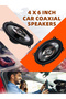 4*6Inch Car Speaker 450W Universal HiFi Coaxial Car Stereo Speaker Full Range Frequency Automotive A - 8