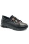 Alfalotti 84165 genuine leather orthopedic women's casual shoes black