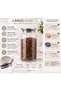 12 Pieces of 3 Different Large Sizes Vacuum Jars with Metal Lids - Storage Container Set - 1300 ml - 850 ml - 600 ml - 3