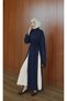 Arabic Model Oysho Long Slit Abaya Dress |   Tunic |   Women's Islamic Clothing - 2