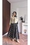 Crop Skirt Top Sweater Beige