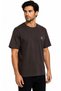 M0612736 Seal Logo Embroidery Detailed T-Shirt Men's T-Shirt Brown - 3