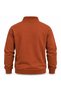0S10278 Basic Yarım Fermuarlı Sweatshirt TURUNCU - 4