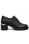 Amelas Genuine Leather Comfort Orthopedic Women's Classic Heeled Shoes Black - 3