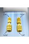 2PCS Vacuum Pump Brass R410a Adapter 5/16 SAE F Quick Couplers To 1/4 SAE for Air Conditioning Adapt